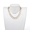 Aluminum Curb Chain Necklaces NJEW-JN02797-02-4
