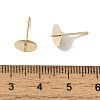 Brass Studs Earrings Finding KK-K383-02E-G-3