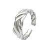 304 Stainless Steel Open Cuff Rings RJEW-M019-41P-1