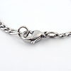 304 Stainless Steel Figaro Chains  Necklaces NJEW-R063-20P-3