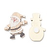 Christmas Theme Wood Pendant Decorations HJEW-P010-07-2