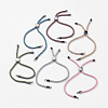 Nylon Twisted Cord Bracelet Making MAK-K007-B-1