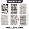 6Pcs 6 Styles Paper Ceramic Decals DIY-BC0015-05-2