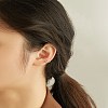 925 Sterling Silver Cuff Earrings EJEW-BB43802-A-2