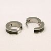 Fashion 304 Stainless Steel Huggie Hoop Earrings EJEW-G124-M18-3