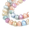 Anti-Tarnish Electroplate Rondelle Glass Beads Strands EGLA-T021-3mm-17-17-3