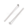 Anti-Tarnish Rhodium Plated 925 Sterling Silver Flat Head Pins STER-M117-03B-P-2