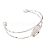 Nickel Free Brass Cuff Bangle Making X-KK-J184-57S-NF-2