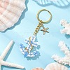 Iron Glass Seedbead Keychain KEYC-MZ00034-02-2