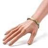 Natural Chrysoprase Nuggets Beads Bracelet for Men Women BJEW-JB06667-3