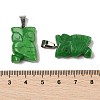 Dyed Natural White Jade Pendants G-B127-09P-02-3