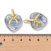 Rack Plating Handmade Lampwork Pendants KK-C037-10G-4