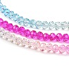 Transparent Painted Glass Beads Strands DGLA-A034-T4mm-A14-4