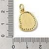 Brass Micro Pave Cubic Zirconia Pendants KK-K354-02G-Q-3