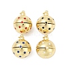 Brass Micro Pave Cubic Zirconia Locket Pendants KK-H203-13G-1