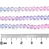 Transparent Painted Glass Beads Strands X-DGLA-A034-T3mm-A08-3