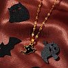 Halloween Stainless Steel Enamel Pendant Necklaces VV4632-3