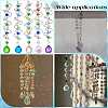 80Pcs Transparent Faceted Glass Connector Charms GLAA-SP0001-88E-02-6