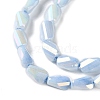 Ombre Effect Dyed Glass Beads Strands GLAA-I059-01B-3