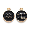 Alloy Enamel Pendants X-ENAM-S124-01B-08J-1