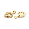 Brass Micro Pave Cubic Zirconia Pendants KK-Q252-053-NF-2