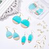 Olycraft Teardrop Oval Flat Round Dangle Earring DIY Making Kit DIY-OC0007-92-5