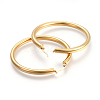 201 Stainless Steel Big Hoop Earrings X-EJEW-A052-19D-G-2