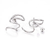 Non-Tarnish 304 Stainless Steel Snake Wrap Stud Earrings EJEW-B023-02P-2