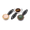 Alloy & Iron Bookmark Cabochon Settings PALLOY-N184-10AB-6