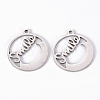 Non-Tarnish 201 Stainless Steel Pendants STAS-S110-083P-1