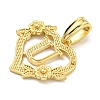 Heart Brass Pendants KK-I714-04G-U-2