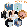 50Pcs 10 Colors Alloy Enamel Pendants ENAM-CJ0003-68-7