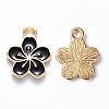 Alloy Enamel Charms X-ENAM-S121-121A-1