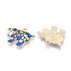 Alloy Enamel Pendants PALLOY-CJC0009-01B-2