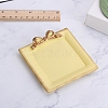 Square with Bowknot Porcelain Jewelry Plate PW-WG33B7C-02-1