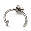 304 Stainless Steel Eyebrow Ring AJEW-H140-03P-3