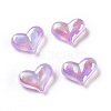 UV Plating Rainbow Iridescent Acrylic Beads OACR-C010-01A-1