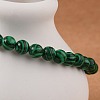 Synthetic Malachite Bead Stretch Bracelets X-BJEW-K212-A-031-4