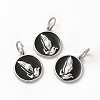 304 Stainless Steel Pendants STAS-M089-19P-3