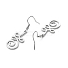 Non-Tarnish 304 Stainless Steel Knot Dangle Earrings for Women LS-EJEW-P222-05P-2