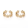 Adjustable Brass Cuff Rings RJEW-G105-03G-2