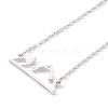 304 Stainless Steel Alps Pendant Necklaces X-NJEW-Z001-01S-1