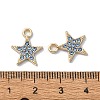 Alloy Rhinestone Pendants RB-P037-01G-01-3