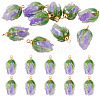10Pcs Transparent Acrylic Pendants SACR-TA0001-66C-2