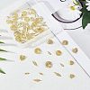 Olycraft 144Pcs 9 Styles Hollow Alloy Cabochons MRMJ-OC0002-41-6