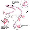 Biyun 10Pcs 10 Colors Eyeglasses Chains AJEW-BY0001-01-4