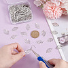 200Pcs Iron Filigree Pendants IFIN-HY0001-12-4