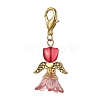 Lily Angel Glass Pendant Decorations HJEW-JM01624-4