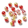 Rainbow ABS Plastic Imitation Pearl Beads OACR-Q174-3mm-15-1