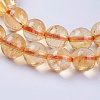 Natural Citrine Beads Strands G-G212-6mm-29-3